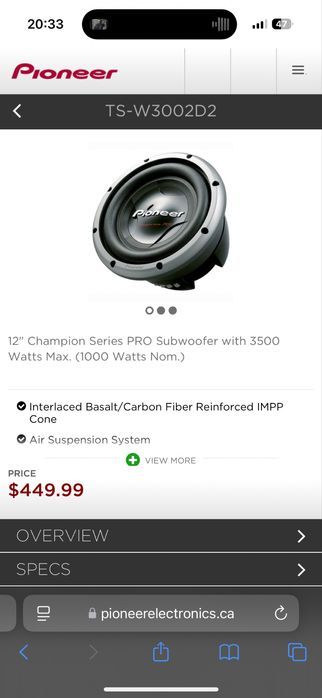 Pioneer pro 1000rms