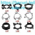 Inele/Adaptoare Bec Led H1,H3,H4,H7,H8,H9,H11,HB3,HB4
