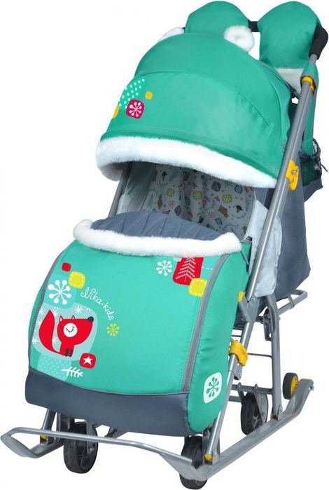 Санки зимние на колёсах