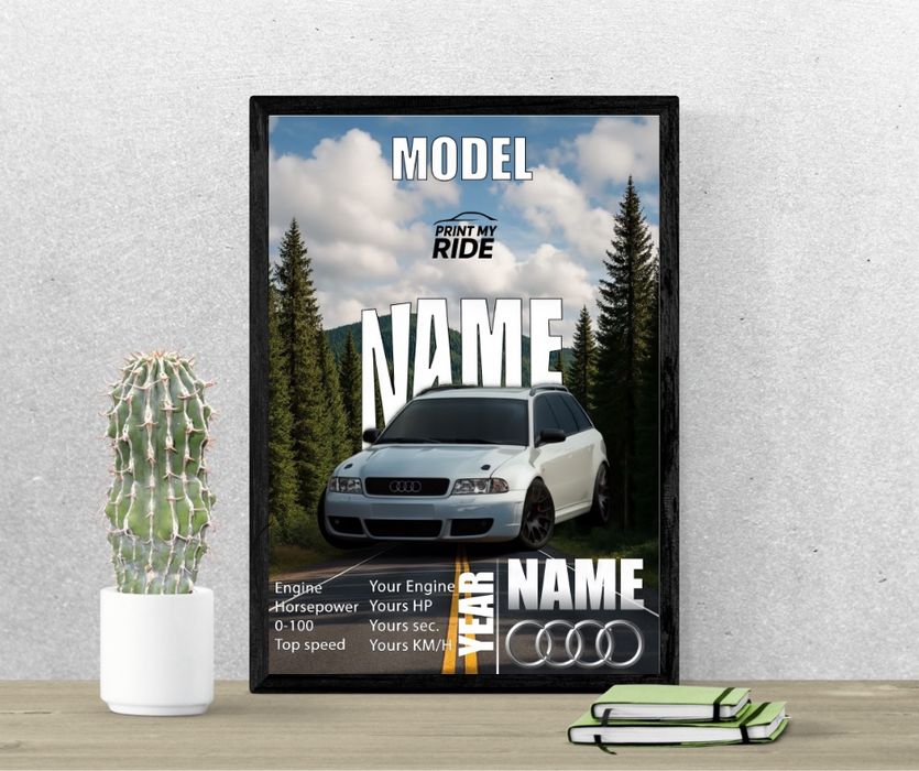 Персонализиран постер на кола или мотор | Print My Ride