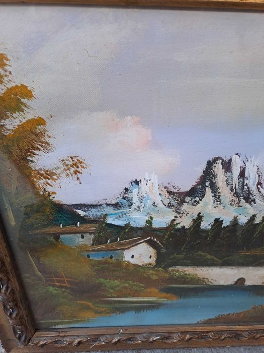 tablou pictura pe panza 60/50 cm semnat