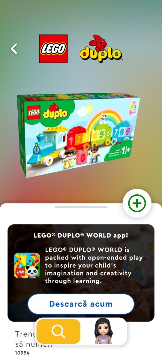 Lego duplo 10954 tren cu numere