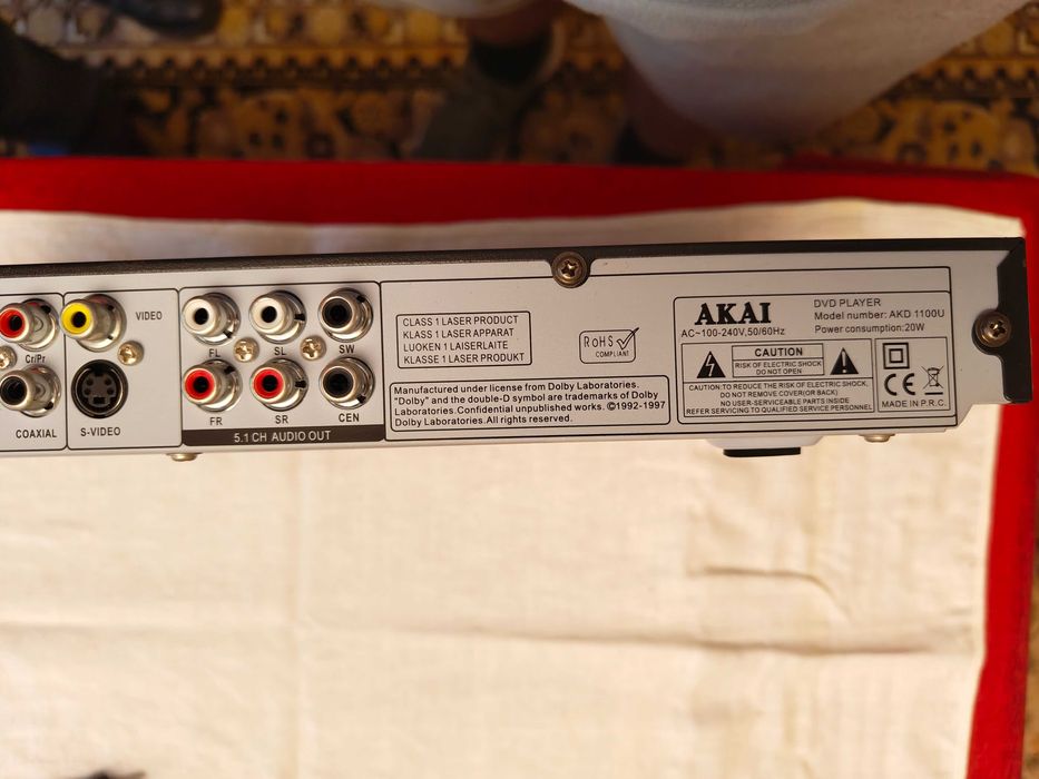 DVD Recorder AKAI DVR-3500SS cu telecomandă originală