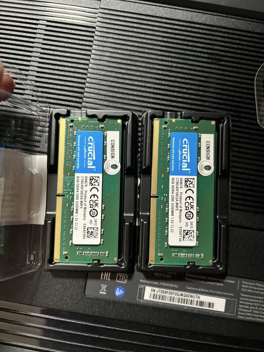 Оперативная память 8gb 2 штуки