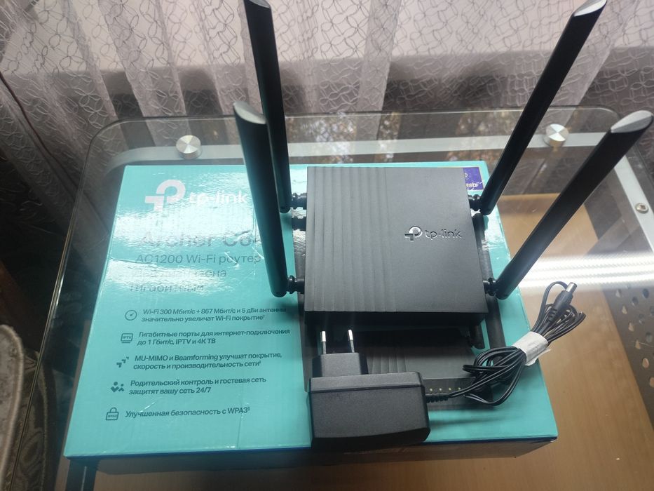 Продам Wi-Fi роутер TP-Link AC1200 (Archer C64)
Состояние отличное.
