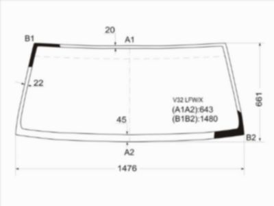 Стекло лобовое MITSUBISHI PAJERO/MONTERO 3/5D 91-99 Mitsubishi Pajero