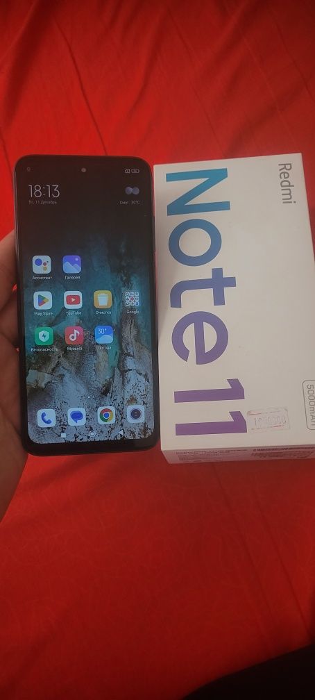 Xiaomi Redmi Note 11 8/128Gb Black 4G Original Igravoy Holati Ideal