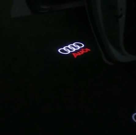 LED светлини за врата с лого на VW и за Audi модели до 2020