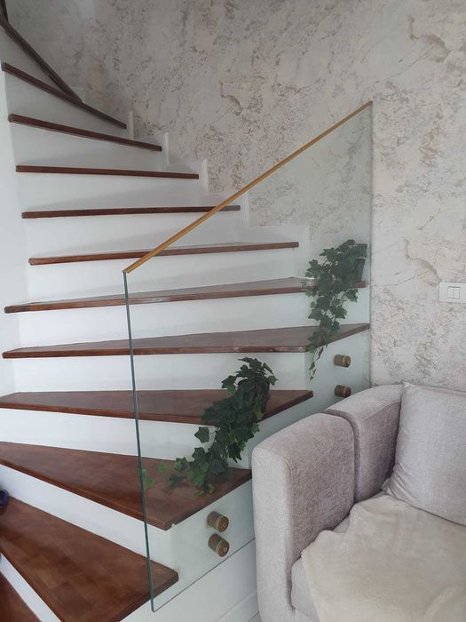 Balustrada din sticla securizata  clar / fumuriu