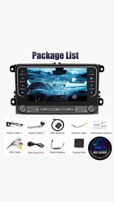 Navigatie VW Android Skoda Seat Volkswagen Mib 4Gb Ram Passat Golf CC