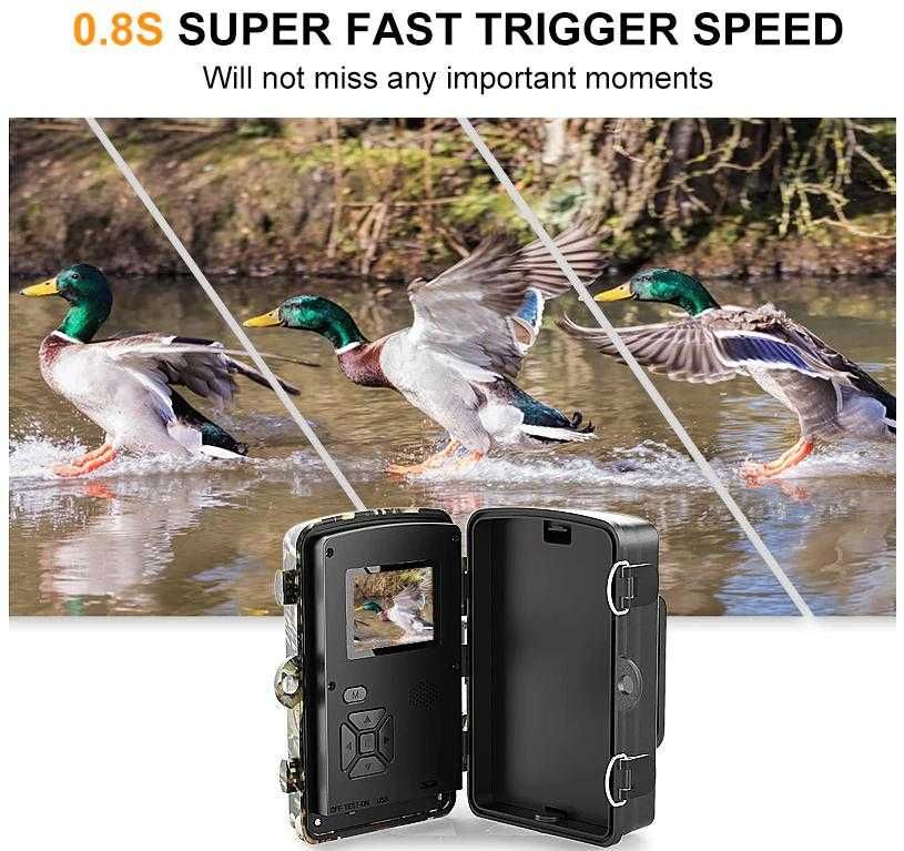 128GB FULL HD 1080P Къмпинг Ловна Камера Монитор Фото Капан Видеозапис