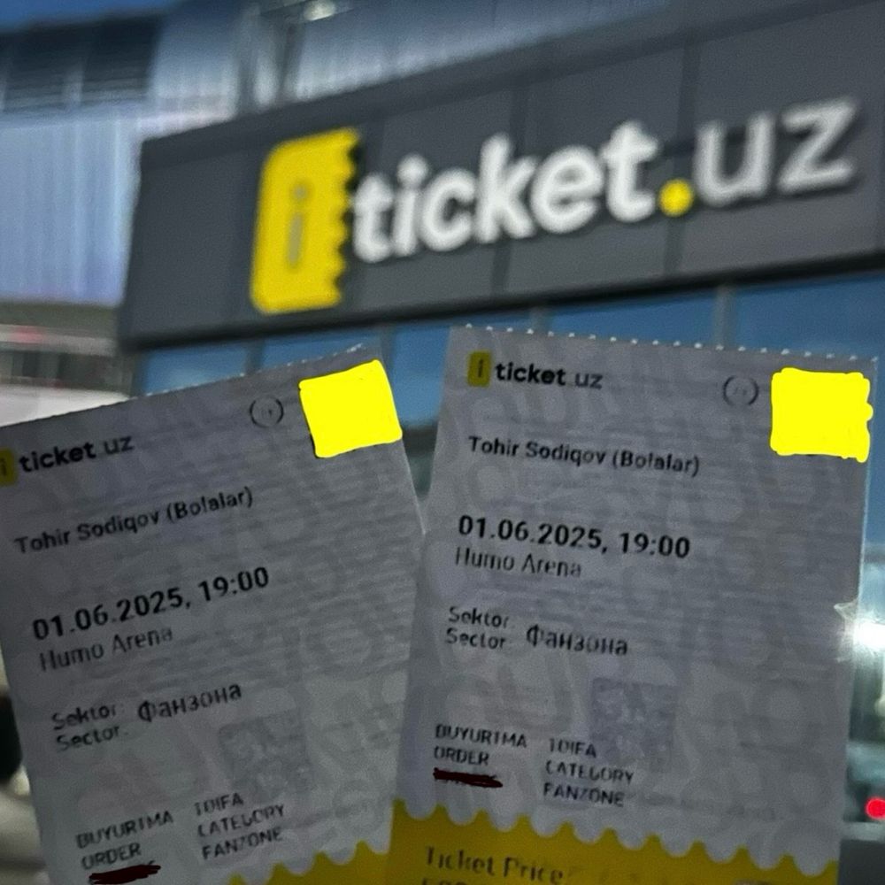 TOHIR SODIQOV 2025 konsertiga bilet