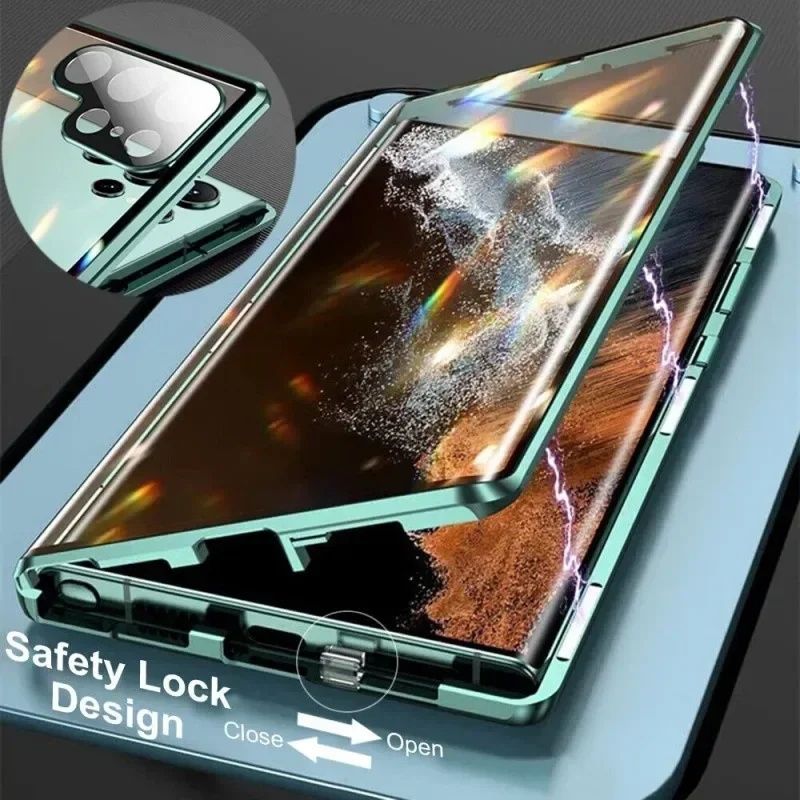 Samsung Galaxy S25 Ultra S25+ / 360° магнитен кейс с камера протектор
