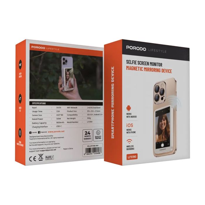 Vlog screen /Селфи-монитор для смартфона / Доставка 24/7