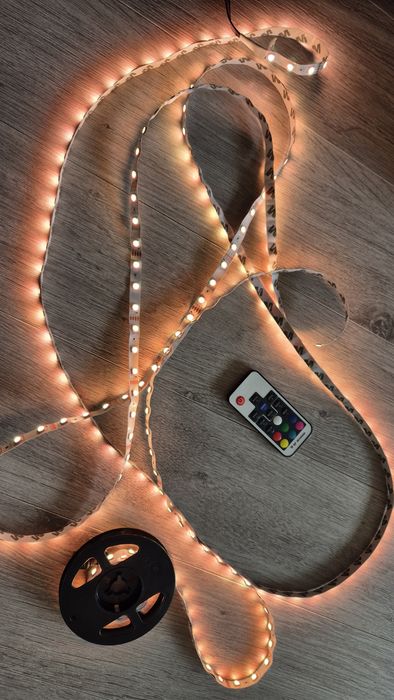 Banda LED alb rece telecomamda pentru interior 12v iluminat microbus