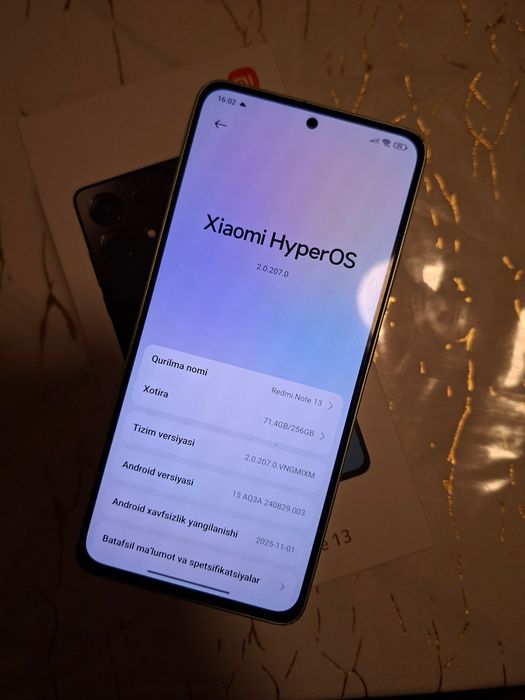 Redmi note 13 8+4/256