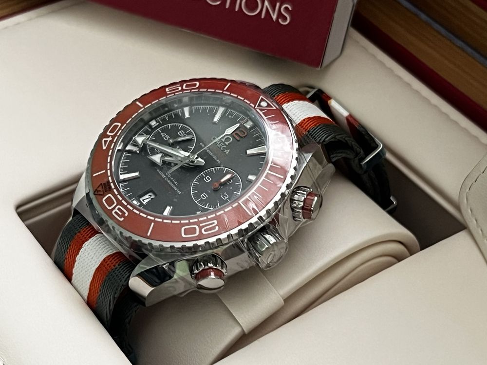 !!!НОВ!!! Omega Planet Ocean Chronograph Titanium dial {TI}  45.5mm