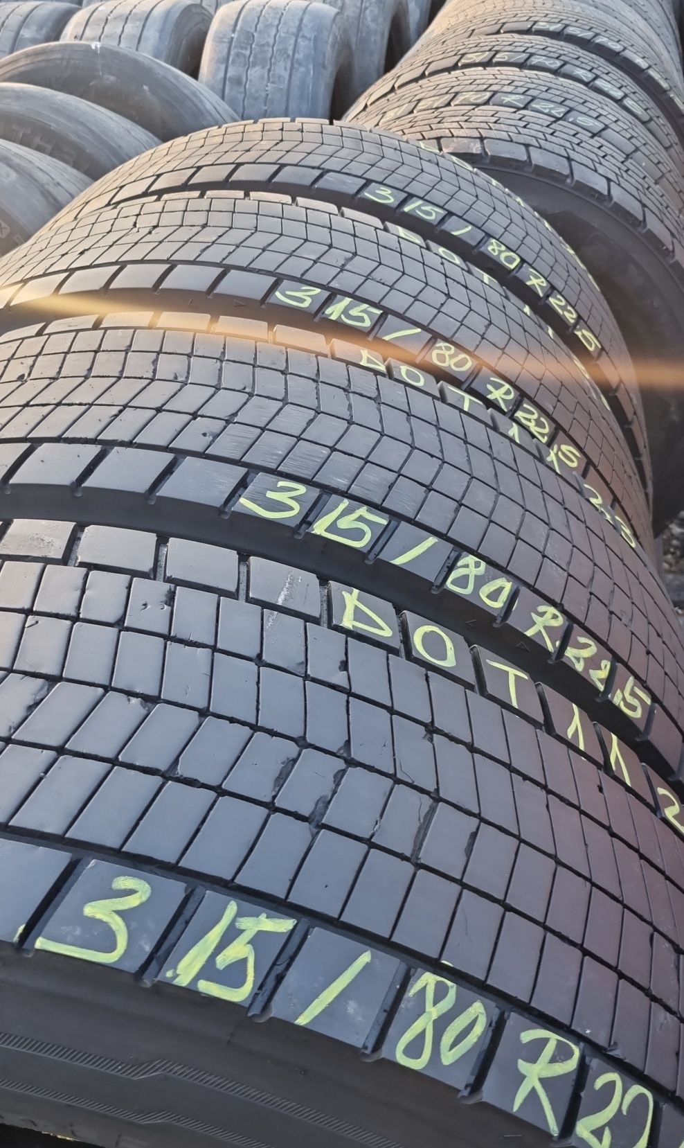 4 Anvelope Tractiune Continental 315/80 R22.5 Stare Impecabilă DOT1123