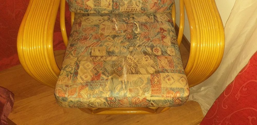 Set bambus model deosebit Canapea+ 2 fotoli + masa cu blat