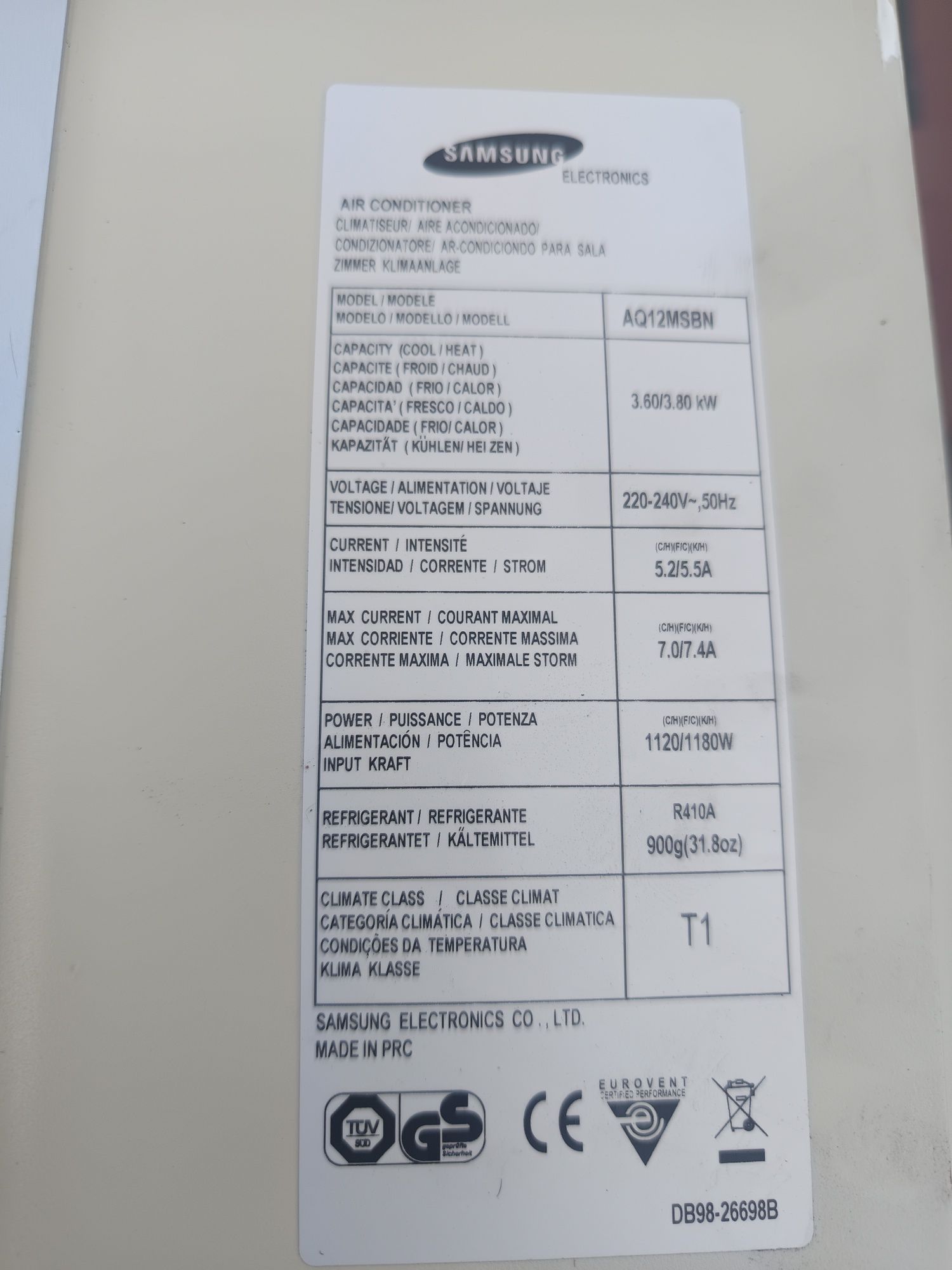 Unitate interioara aer conditionat samsung