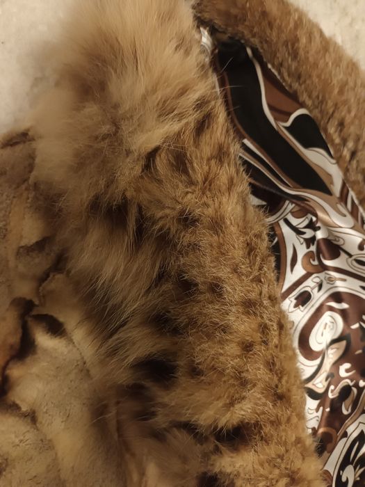 Blana nurca cu guler lynx noua, marimea S