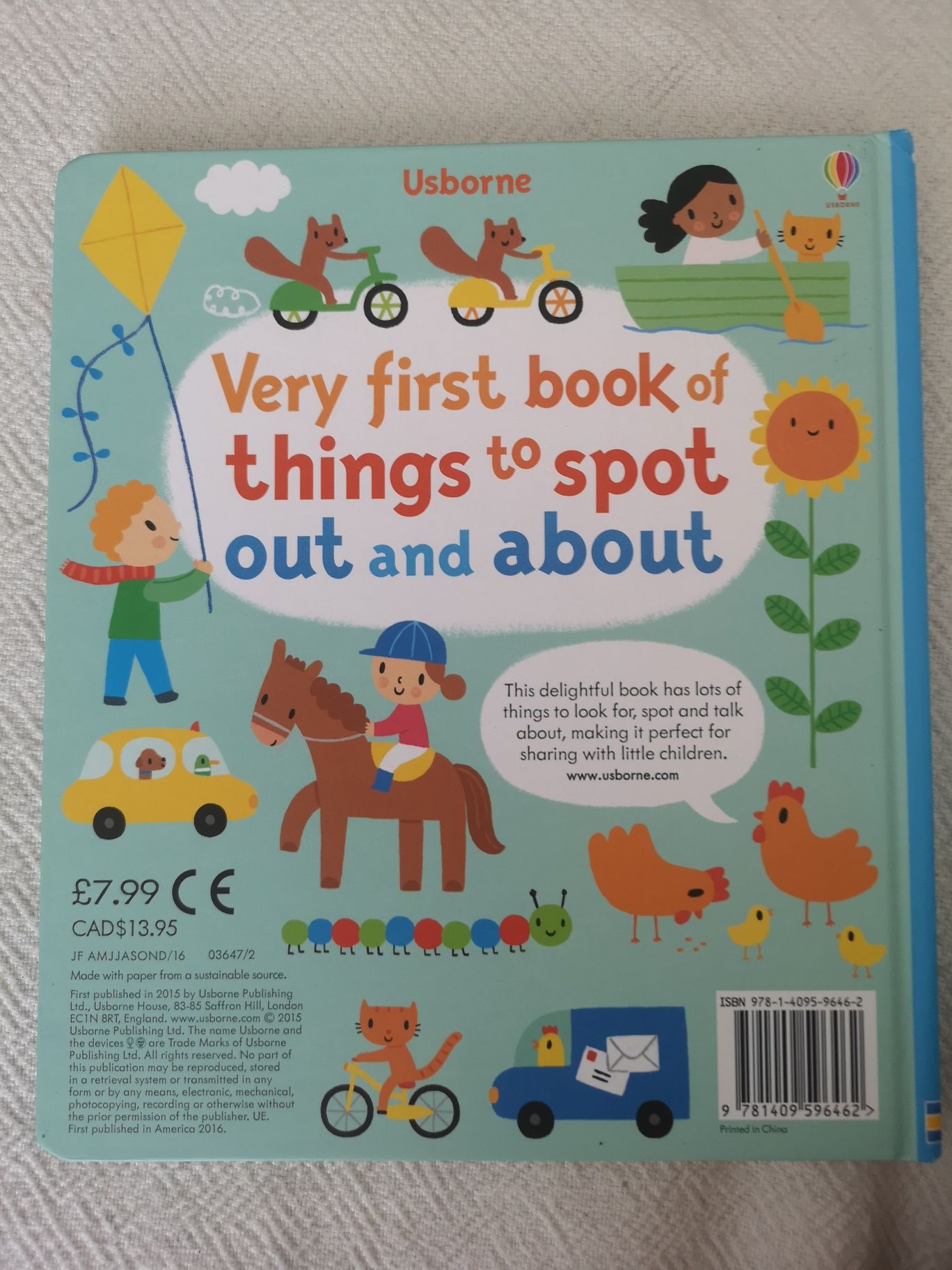 Carte Usborne Very first book of things to spot out and about