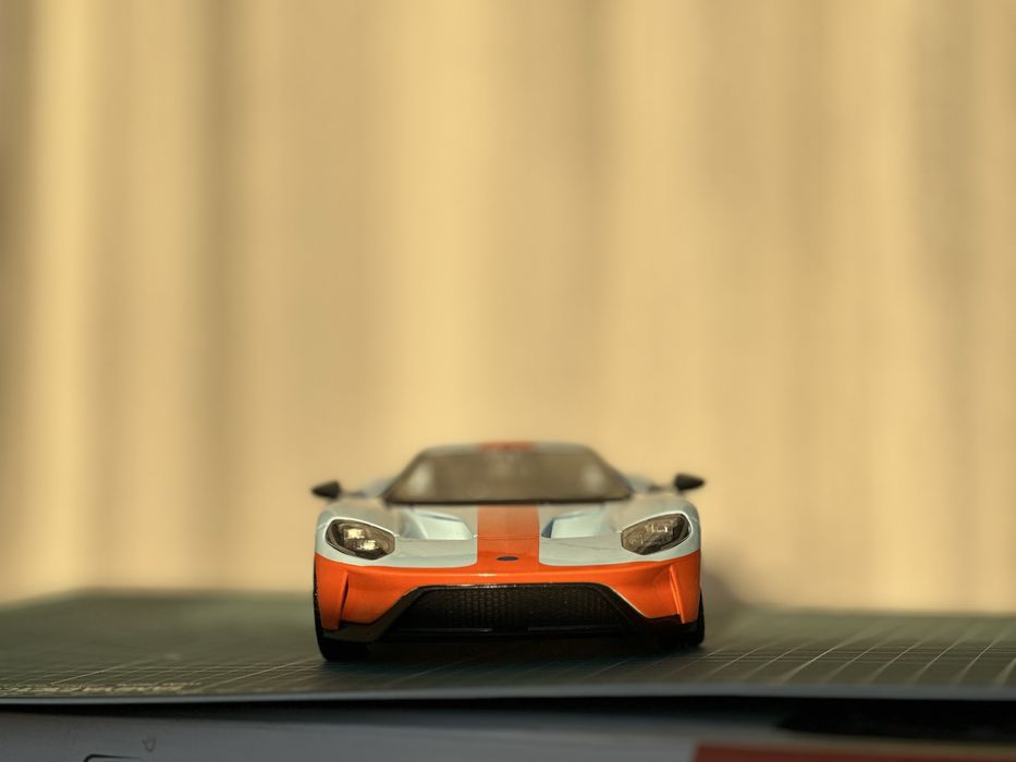 Macheta 1:18 Ford GT Gulf livery Maisto, nu Kyosho, Autoart sau Cmc