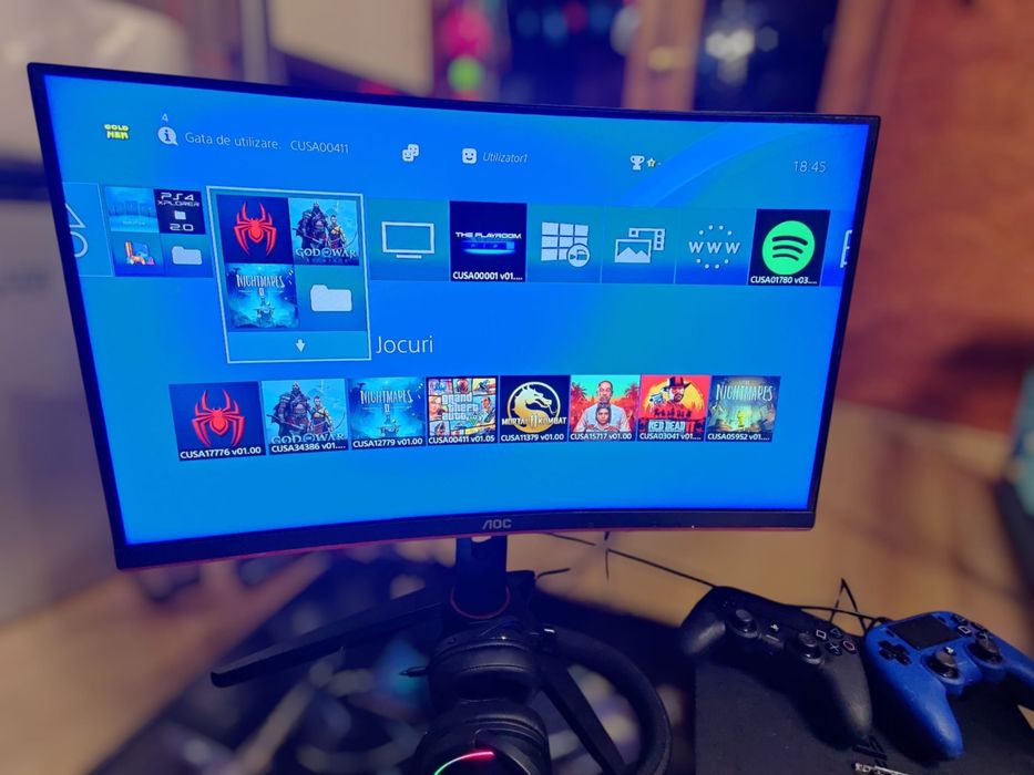 Vand pachet ps4 slim modat 1Tb!!