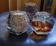 Sfera geometrica/ pentagon - orgon 4 inch, 10cm, handmade