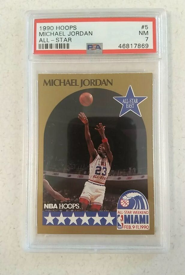 1990 Hoops All-Star Michael Jordan #5 PSA 7