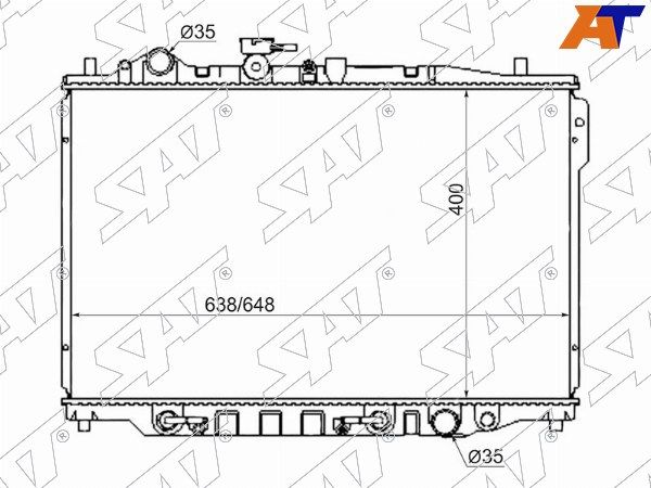 Радиатор Mazda Capella