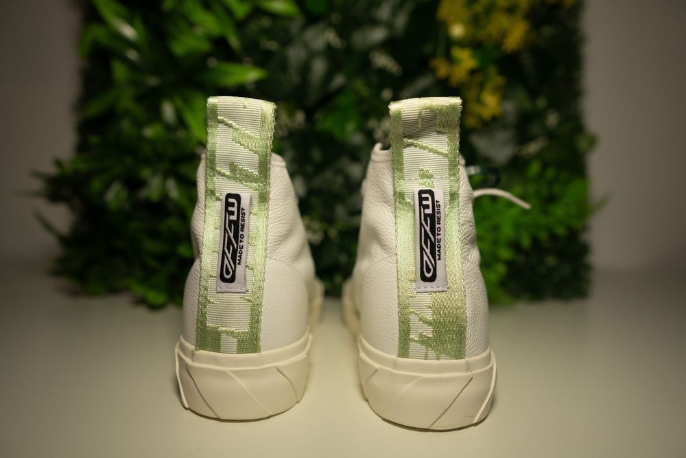 OFF-WHITE Mid Top Vulcanized Leather White | 41 fit 42 + FACTURA