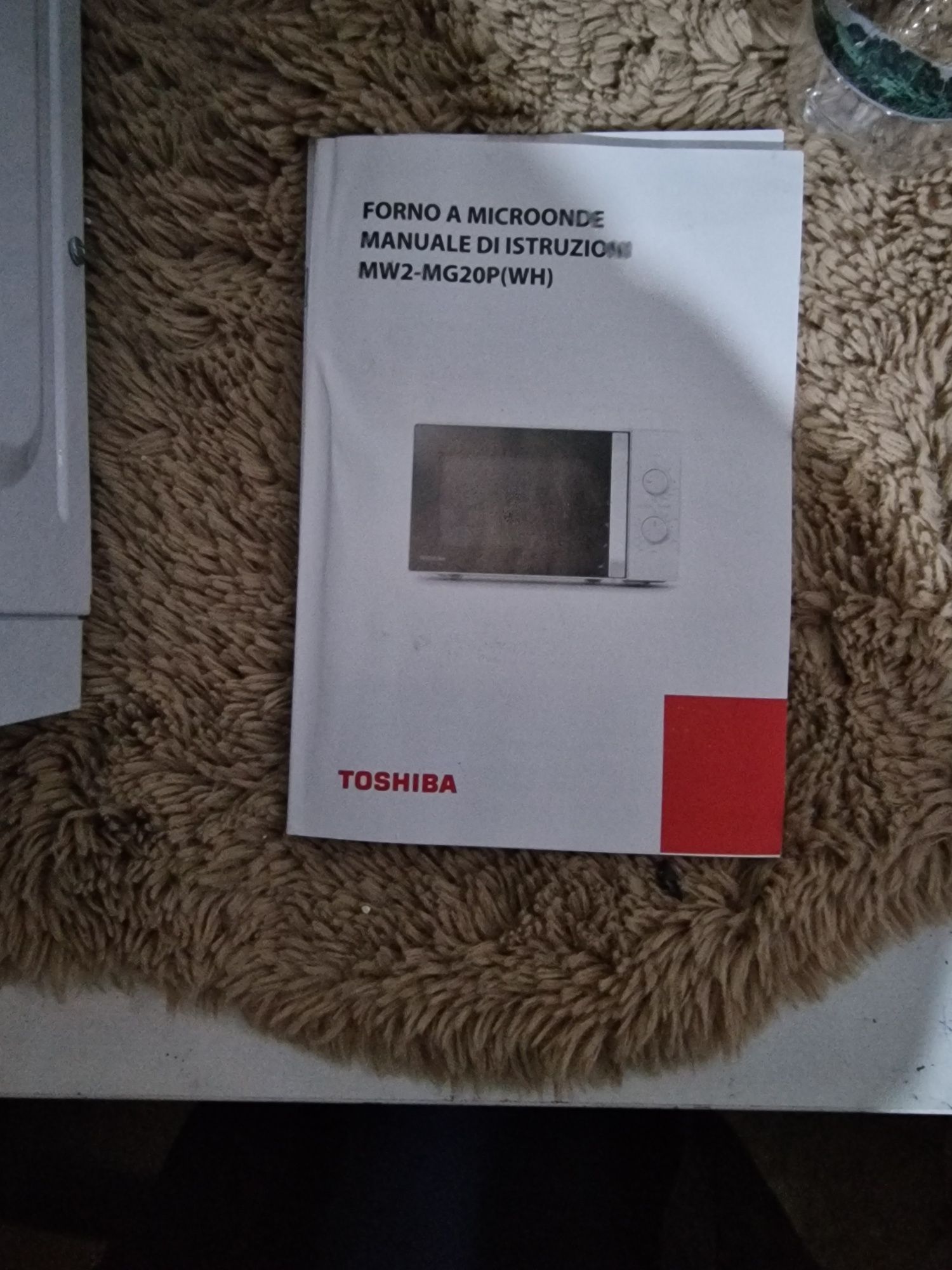 Cuptor cu microunde Toshiba MWP-MG20PWH, volum 20L, control mecanic