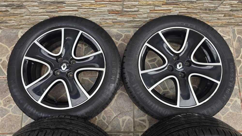 Jante aliaj 4x100 Logan anvelope vara 195 55 r16 sandero dokker clio
