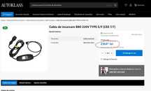 Cablu incarcare Mercedes la priza 220, nou , original