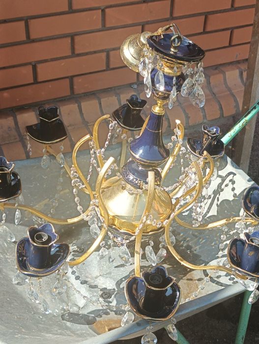 Чешская хрустальная люстра