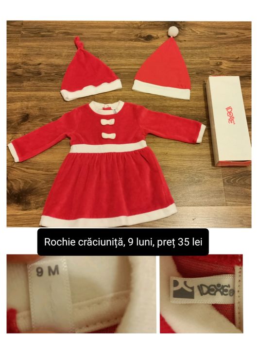 Rochie rosie craciunita