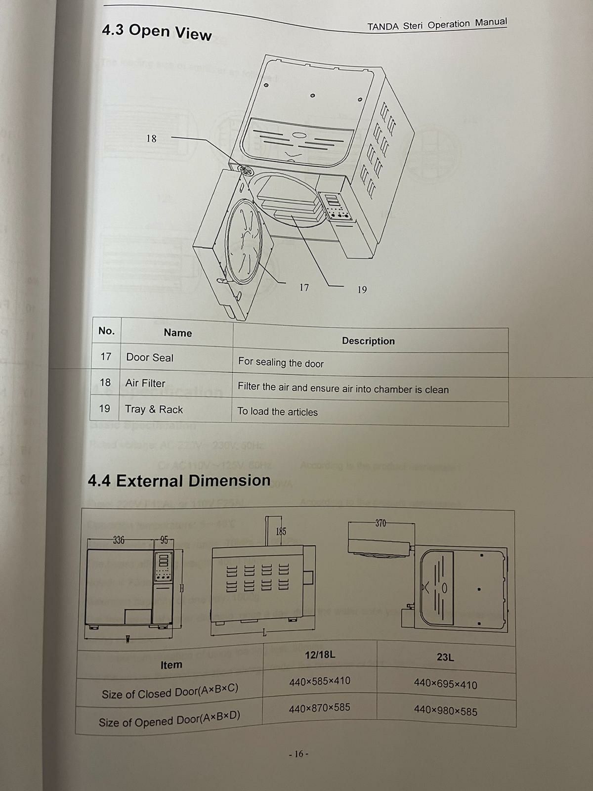 Autoclav tenda 18 L , distilator apa , sigilator pungi