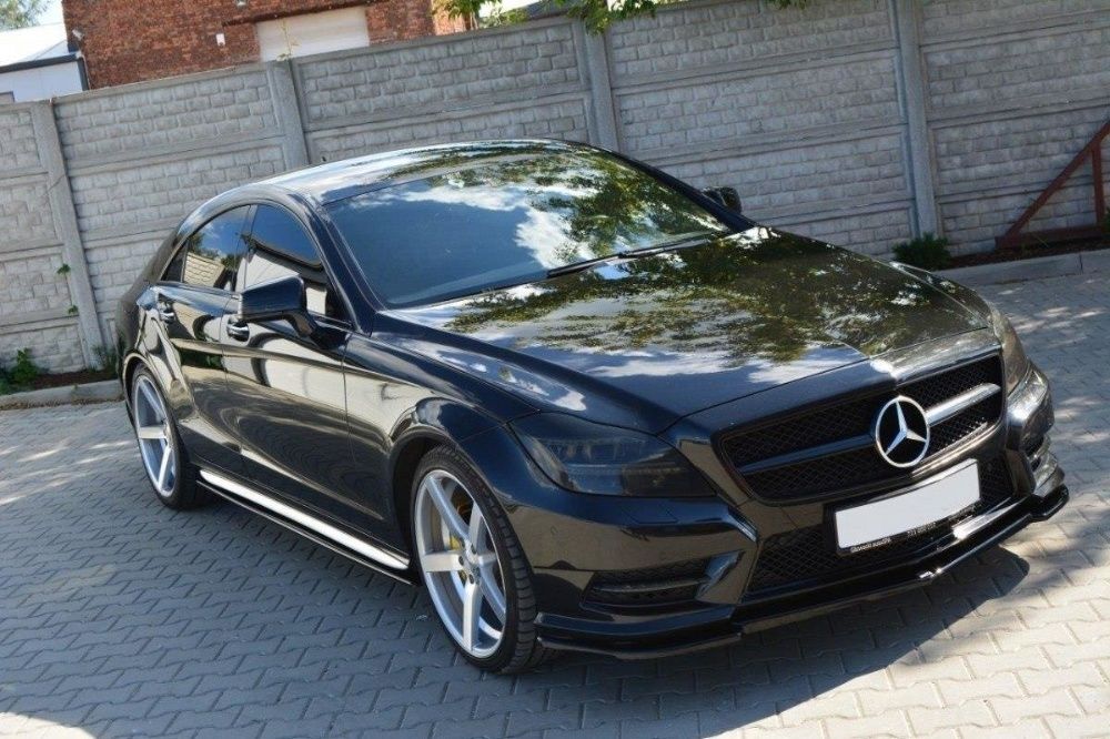 Prelungire Bara Fata Lip Mercedes CLS W218 AMG Line negru lucios