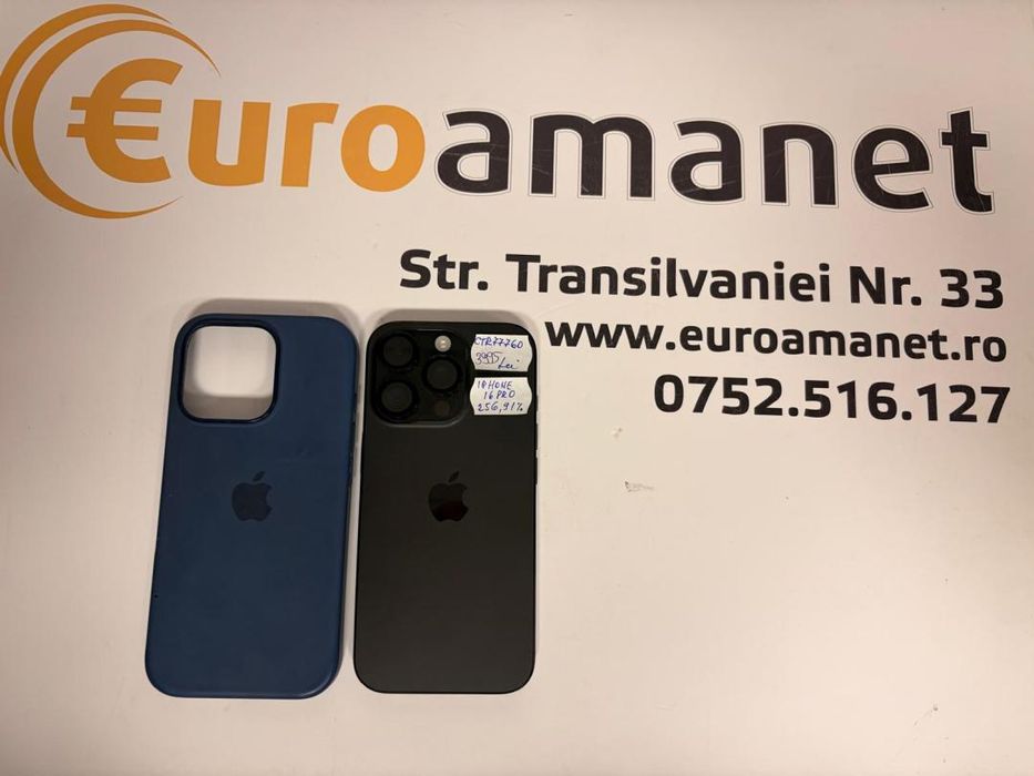 Telefon APPLE iPhone 16 Pro 5G, 256GB, Black Titanium bat.91% -T-