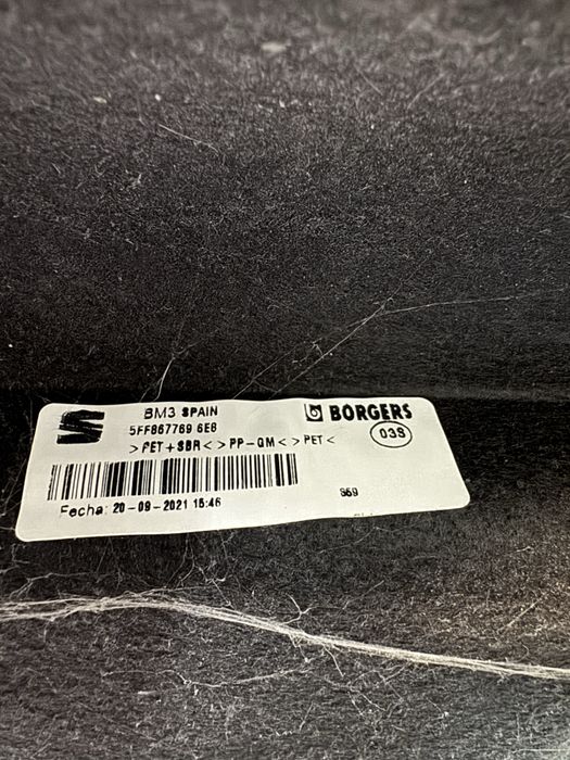 Polita acoperire portbagaj Cupra Formentor