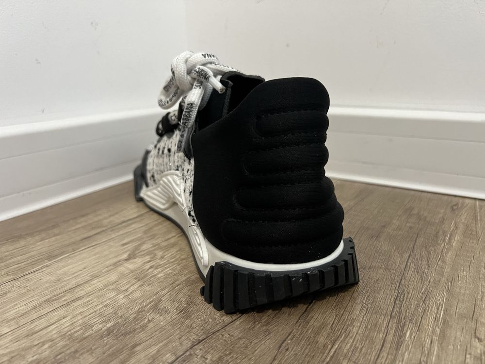 Adidasi Dama Dolce Gabbana D&G Sneakers Negru & Alb!