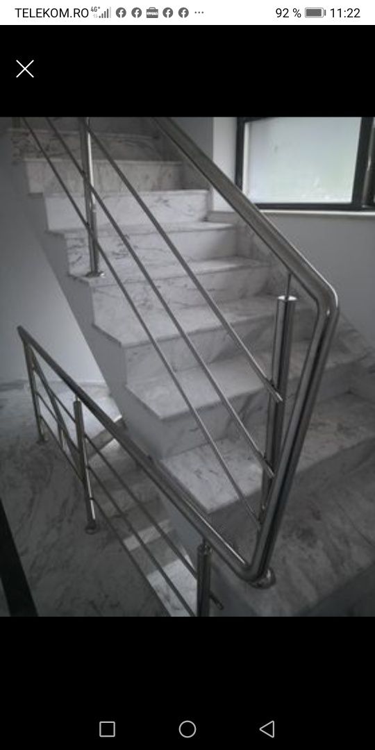 Balustrade inox/fier forjat Copertine Grătare Mobilier Porți Gard