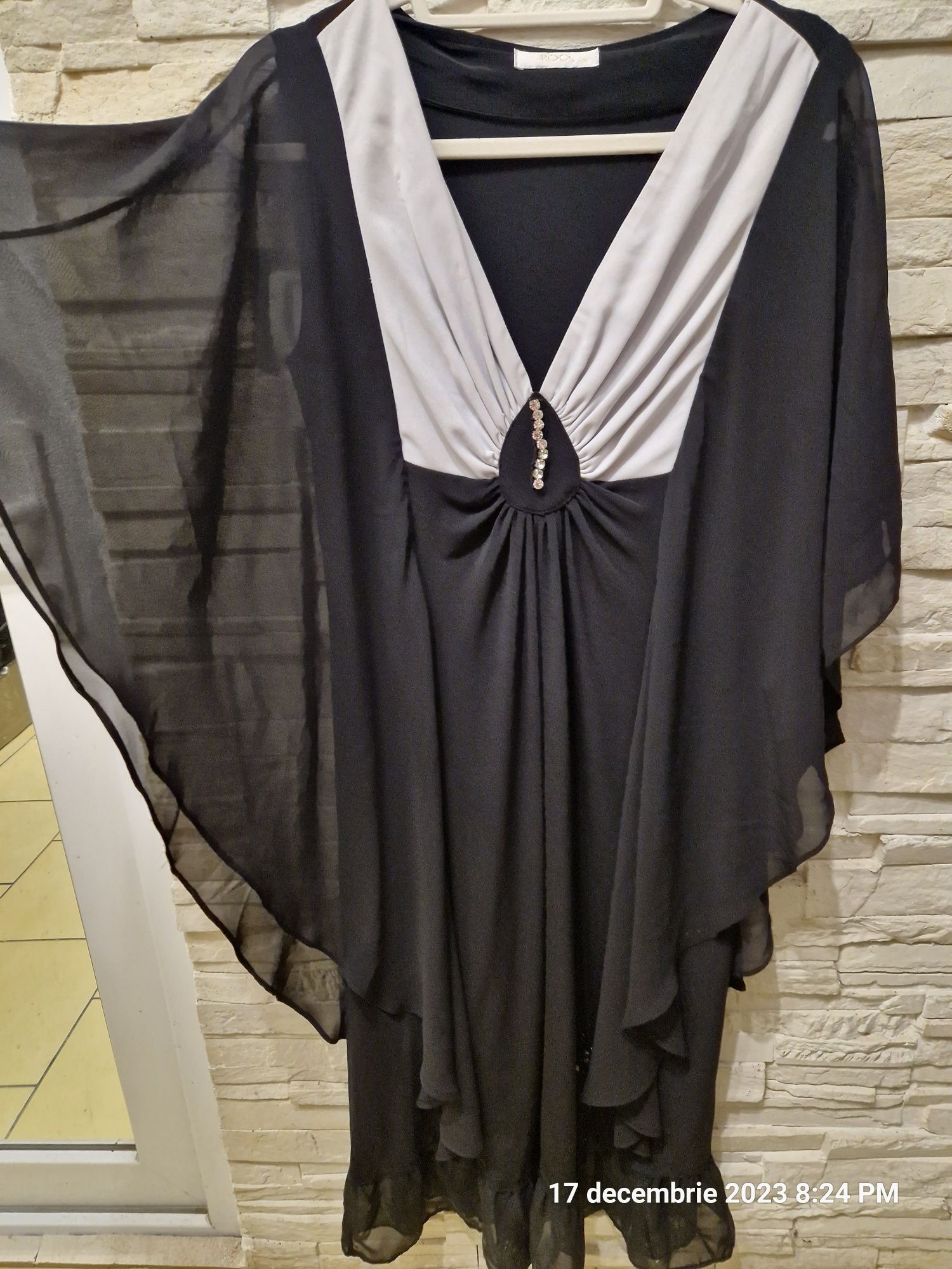 Compleu verde opalin XL,Rochie eleganta nr.48