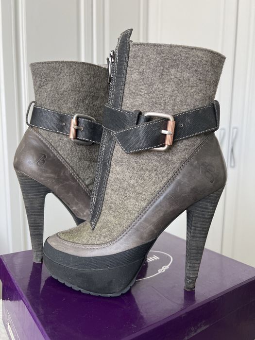 Ботильоны кожа/войлок от Blackmail