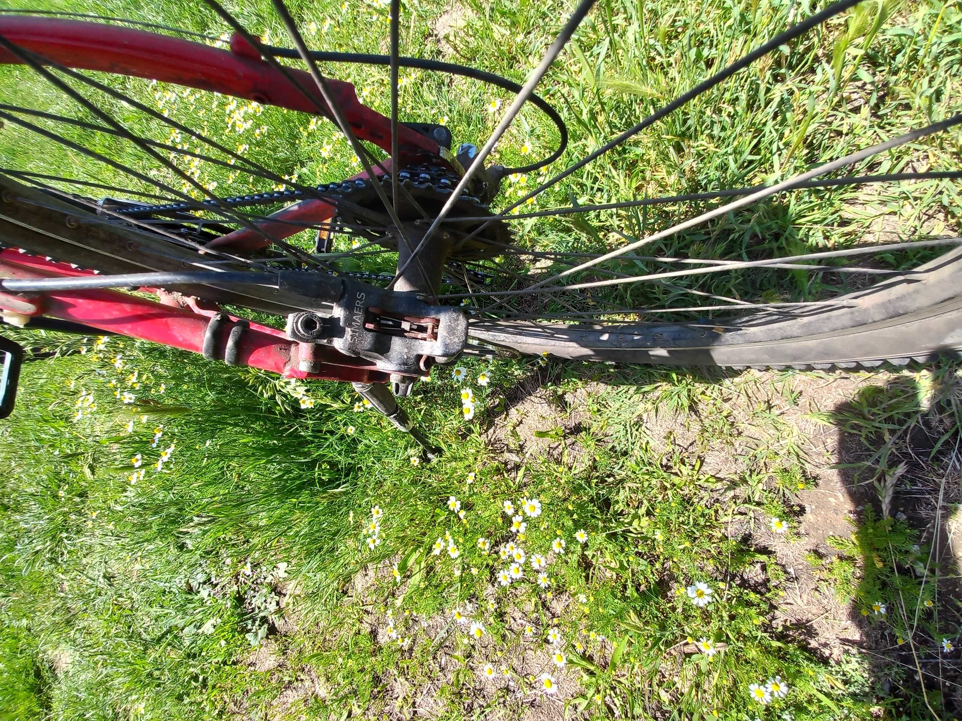 Велодипед с хидравлични спирачки и ореден амортесьор