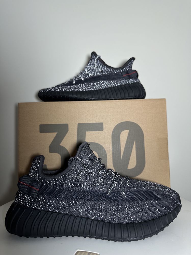 Reducere ! Yeezy Boost 350 - Black Static (Reflectorizant)
