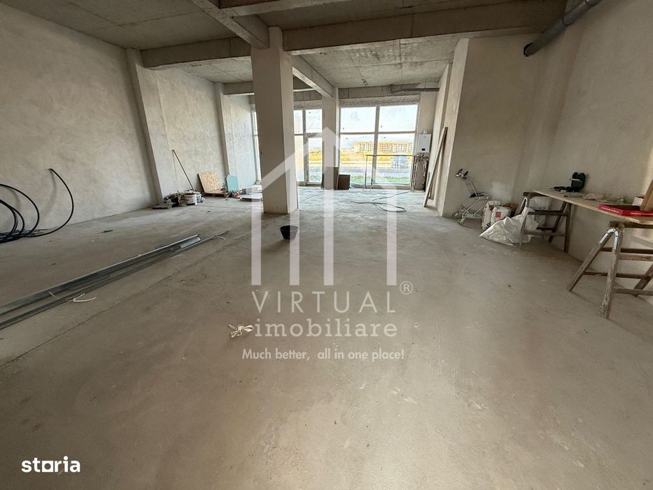 Spatiu comercial - 140 mp, open space - Zona circulata