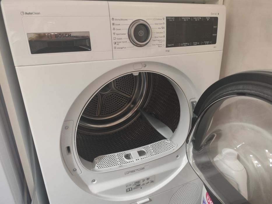 Сушилня Bosch WTX87M90BY, Термопомпа, 9 kg, 15 програми, Клас A++
