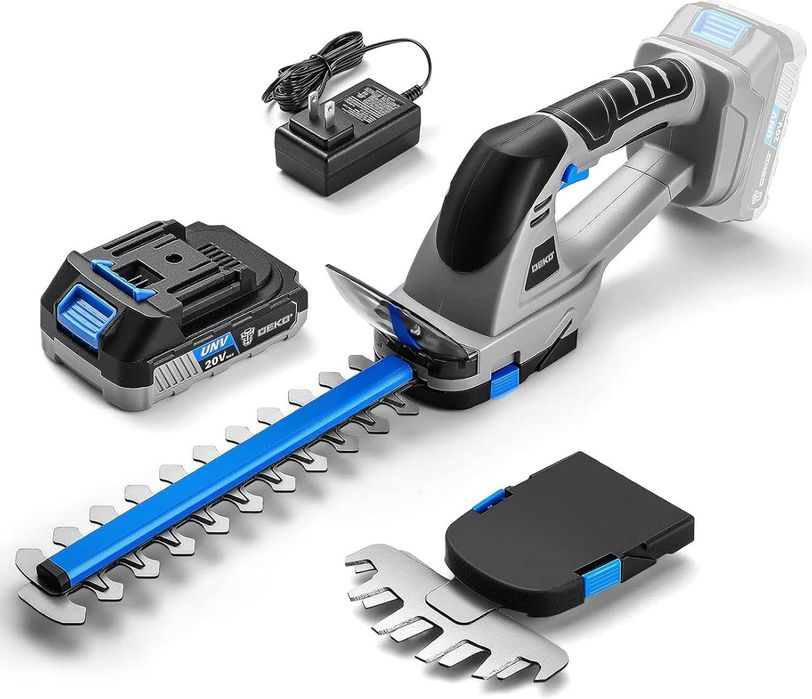 Foarfeca cu acumulator 2Ah+incarc pt arbusti/iarba, REDUS de la 300RON